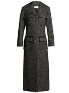 Chloé Tweed Wool-blend Single-breasted Coat