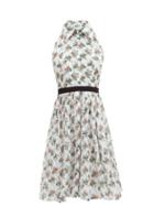 Matchesfashion.com Emilia Wickstead - Mini Nessie Floral-print Cotton Dress - Womens - White Multi
