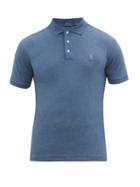 Matchesfashion.com Polo Ralph Lauren - Cotton Jersey Polo Shirt - Mens - Blue