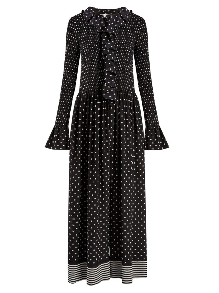 Stella Mccartney Ruffled Polka-dot Print Jumpsuit