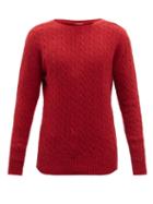 Erdem - Dante Cable-knit Merino-blend Sweater - Mens - Red