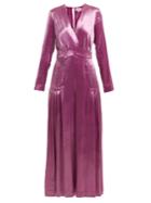 Temperley London Breeze Deep V-neck Wide-leg Jumpsuit