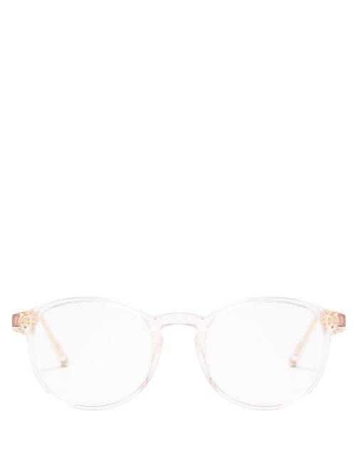 Matchesfashion.com Retrosuperfuture - Numero 01 Round Frame Acetate Glasses - Womens - Light Pink