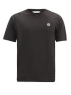 Matchesfashion.com Stone Island - Logo-patch Cotton-jersey T-shirt - Mens - Black