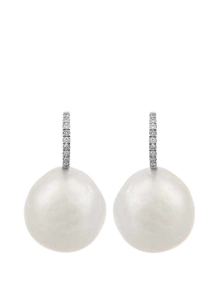 Brigid Blanco Diamond, Pearl & White-gold Earrings