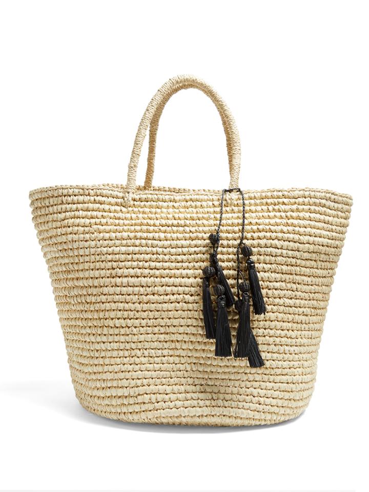 Sensi Studio Tassel-charm Toquilla-straw Tote