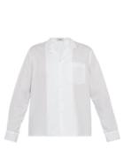 Matchesfashion.com Commas - Long Sleeved Cotton Blend Bowling Shirt - Mens - White