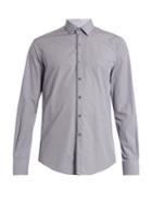 Lanvin Contrast-trim Checked Cotton Shirt
