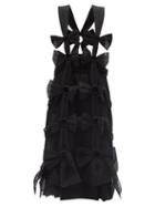 Matchesfashion.com Noir Kei Ninomiya - Bow-tied Tulle-organza Dress - Womens - Black