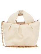 Matchesfashion.com Staud - Lera Chain-strap Leather Top Handle Bag - Womens - Cream