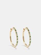 Raphaele Canot - Leopard Diamond, Tsavorite & 18kt Gold Earrings - Womens - Green Multi