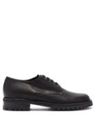 Matchesfashion.com Ann Demeulemeester - Tread Sole Leather Derby Shoes - Mens - Black