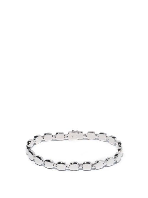 Matchesfashion.com Tom Wood - Cushion Sterling-silver Bracelet - Mens - Silver