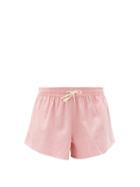 Matchesfashion.com Marrakshi Life - Drawcord-waist Cotton-blend Shorts - Womens - Pink