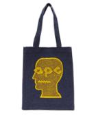 Matchesfashion.com A.p.c. - X Brain Dead Logo Print Denim Tote Bag - Mens - Blue Multi