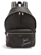 Saint Laurent City Mini Leather Backpack