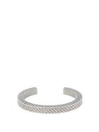 Matchesfashion.com Balenciaga - Logo Engraved Cuff Bracelet - Mens - Silver