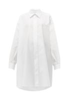 Matchesfashion.com Maison Margiela - Oversized Cotton Poplin Shirt - Womens - White