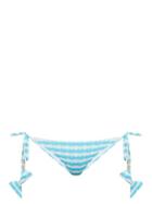 Matchesfashion.com Biondi - San Remo Tie Side Bikini Briefs - Womens - Blue Print