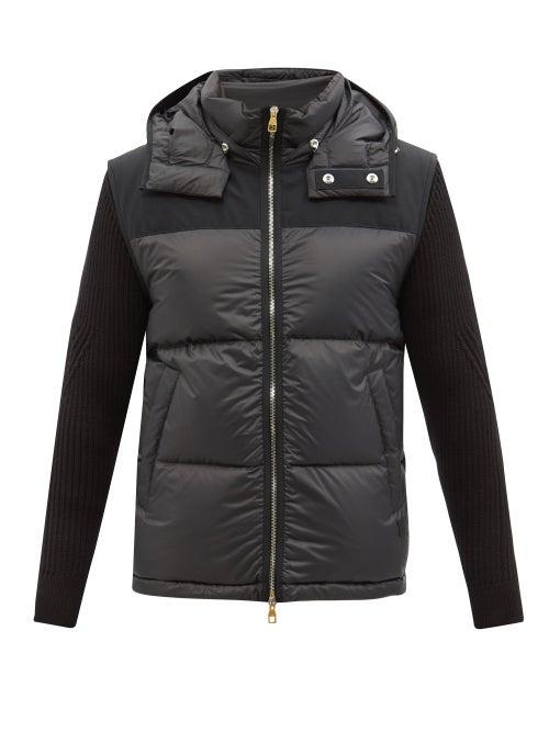 Dunhill - Quilted Down Shell Hooded Jacket - Mens - Black