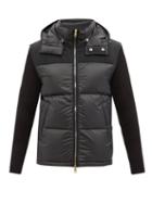 Dunhill - Quilted Down Shell Hooded Jacket - Mens - Black