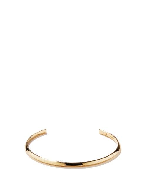 Lizzie Mandler - 18kt Gold Knife-edge Cuff - Mens - Gold
