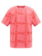 Jw Anderson - Logo-print Cotton-jersey T-shirt - Mens - Pink