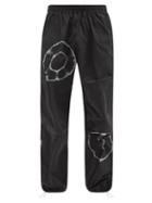Matchesfashion.com Aries - Tie-dye Shell Track Pants - Mens - Black Grey