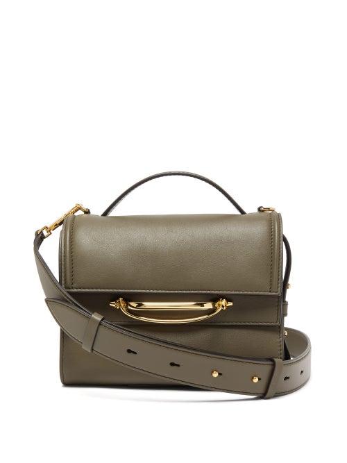 Matchesfashion.com Alexander Mcqueen - The Story Small Leather Bag - Womens - Khaki Multi