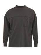 Lemaire - Flatlock-seam Cotton-jersey Sweatshirt - Mens - Dark Grey