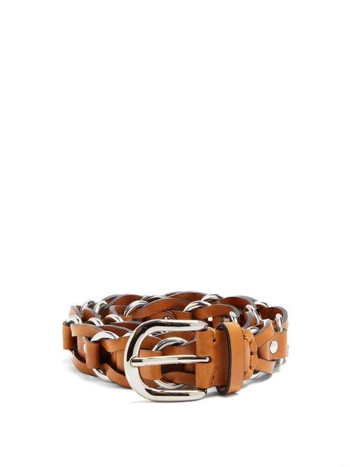 Matchesfashion.com Isabel Marant - Links Leather Belt - Womens - Brown
