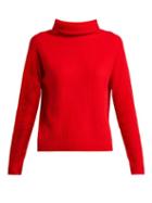 Matchesfashion.com Allude - Roll Neck Cashmere Sweater - Womens - Red