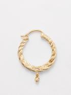 Pascale Monvoisin - Noa Diamond & 9kt Gold Single Earring - Womens - Yellow Gold