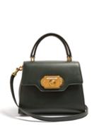 Matchesfashion.com Dolce & Gabbana - Welcome Leather Bag - Womens - Dark Green