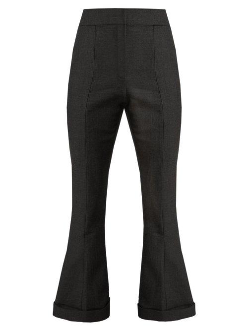 Matchesfashion.com Jacquemus - Le Pantalon Nino Wool Blend Cropped Trousers - Womens - Grey