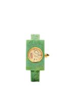 Matchesfashion.com Gucci - Logo-embossed Marbled-resin Watch - Womens - Green