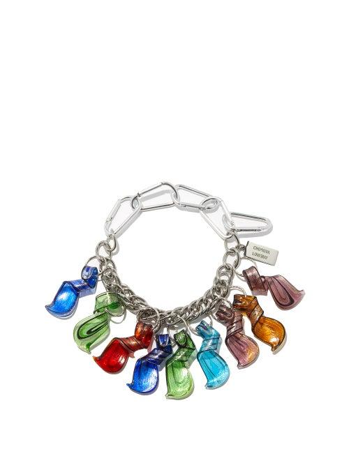 Matchesfashion.com Chopova Lowena - Glass Swirl Twist-charm Upcycled Choker - Womens - Multi
