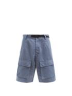 Matchesfashion.com Eye/loewe/nature - Eln Cotton-blend Cargo Shorts - Mens - Blue