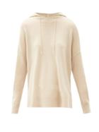 Matchesfashion.com Allude - Wool-blend Hooded Sweatshirt - Womens - Beige