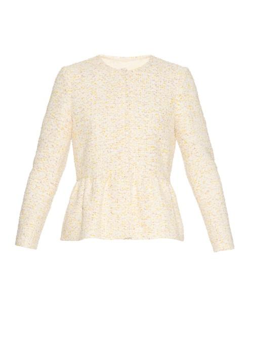 Giambattista Valli Peplum Tweed Jacket
