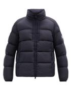 Matchesfashion.com Moncler - Cevenne Logo-patch Down-quilted Shell Jacket - Mens - Navy