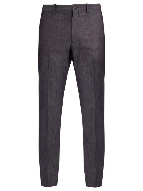 Matchesfashion.com Connolly - High Rise Denim Trousers - Mens - Blue