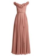 Elie Saab Ruffle-trimmed Silk-georgette Gown