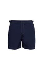 Matchesfashion.com Orlebar Brown - Bulldog X Side Stripe Swim Shorts - Mens - Dark Blue