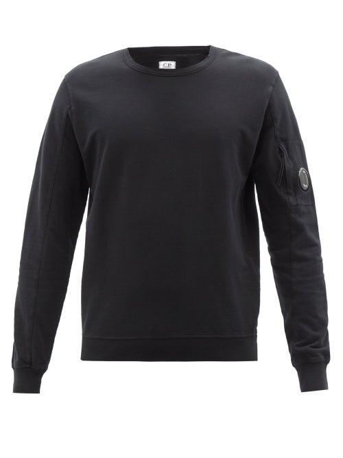 C.p. Company - Goggle-lens Cotton-jersey Sweatshirt - Mens - Black