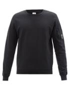 C.p. Company - Goggle-lens Cotton-jersey Sweatshirt - Mens - Black