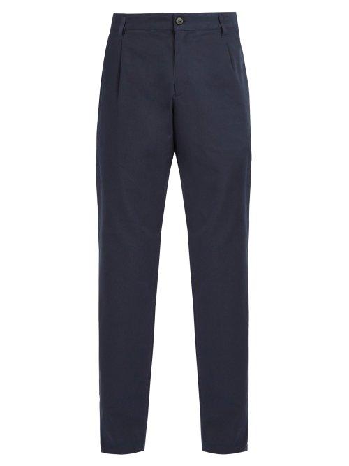 Matchesfashion.com A.p.c. - Tailored Cotton Trousers - Mens - Navy