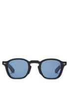Matchesfashion.com Jacques Marie Mage - Zephirin Squared Frame Acetate Sunglasses - Mens - Black