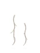Matchesfashion.com Ryan Storer - Crystal Embellished Mismatched Branch Earrings - Womens - Crystal