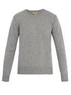 Burberry Crew-neck Cashmere-blend Sweater